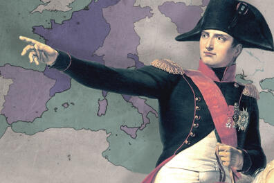 Par le biais de ses conquêtes, Napoléon a multiplié par trois la taille du territoire français.