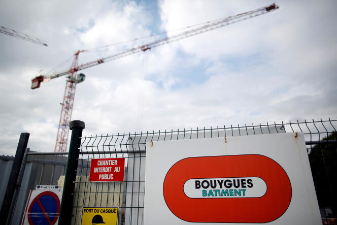 Un site de construction du groupe français Bouygues à Nantes, en France, le 13 septembre 2018.