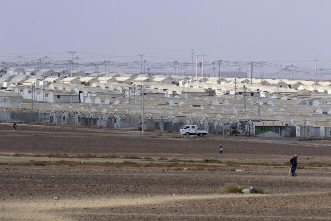 Le camp d’Azraq pour les réfugiés syriens, dans le nord de la Jordanie, le 2 août 2018.