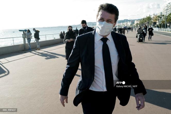 Christian Estrosi, le maire de Nice, sur la promenade des Anglais, le 18 janvier.