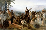 « L’Abolition de l’esclavage dans les colonies françaises » de François-Auguste Biard, 1849.
