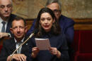 Republic on the Move (LREM) party MP Marie-Pierre Rixain speaks during a session of questions to the government at the National Assembly in Paris on March 6, 2019. (Photo by KENZO TRIBOUILLARD / AFP)