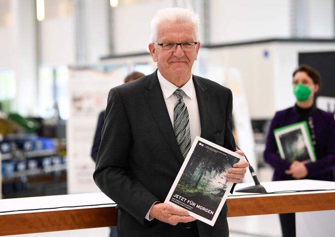 Winfried Kretschmann, ministre-président écologiste du Bade-Wurtemberg, le 5 mai à Stuttgart.