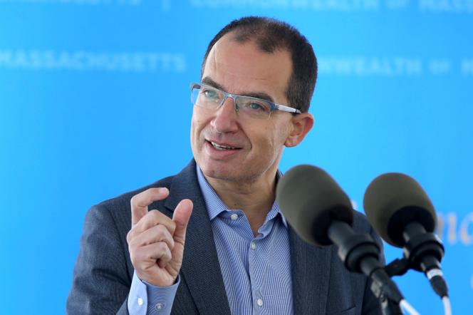 Stéphane Bancel, le PDG de Moderna, à Norwood (Massachusetts), le 12 mai 2021.