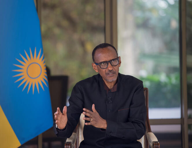 Le président rwandais Paul Kagame lors d’une interview à Kigali, le 6 septembre 2020.