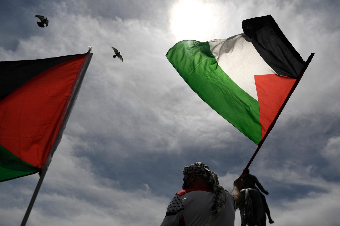 Manifestation en soutien au peuple palestinien à Madrid, le 15 mai 2021.