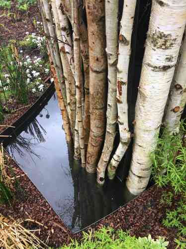 Bouleaux, bambous et circulations d’eau dessinent les contours d’un écosystème inspirant, fondé sur l’harmonie entre le sol, l’eau, les plantes, les arbres, le ciel et les nuages.