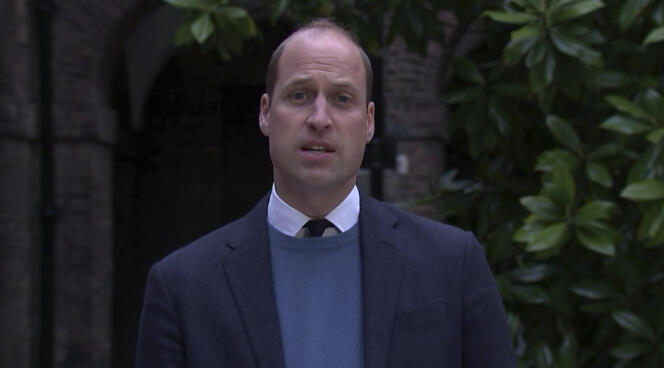 Le prince William fait une déclaration publique après la publication du rapport de Lord Dyson dénonçant les agissements de l'ancien journaliste de la BBC, Martin Bashir, qui avait interviewé sa mère en 1995. Capture de la vidéo d'ITN, le 20 mai 2021 .