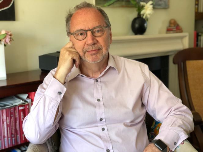 Peter Piot, chez lui, à Londres, en mai 2020.