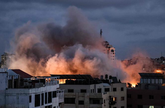 Une frappe sur la bande de Gaza, jeudi 20 mai 2021.