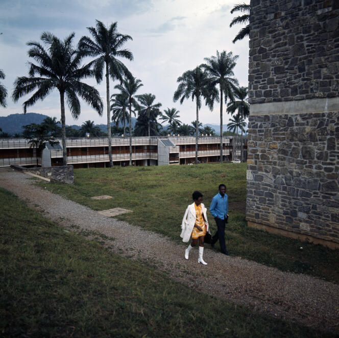 Le campus de l'université de Yaoundé (Cameroun), dans les années 1960.