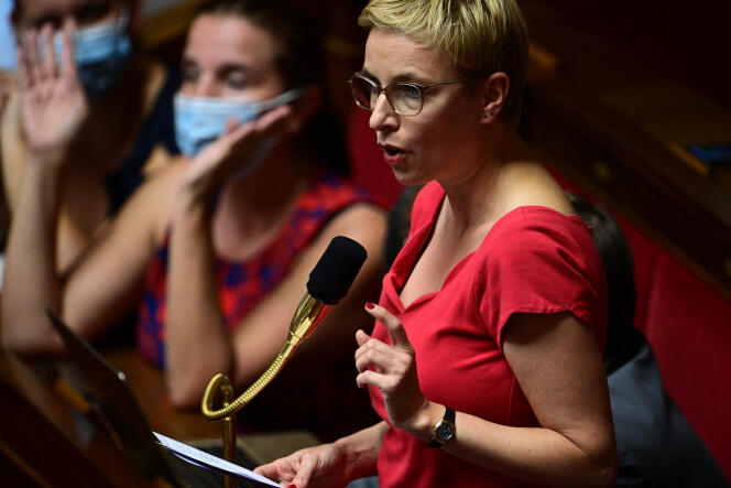 La députée La France insoumise de Seine-Saint-Denis et candidate aux régionales en Ile-de-France Clémentine Autain, à l’Assemblée nationale, à Paris, le 15 septembre 2020.