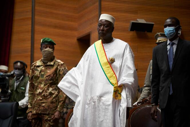 Le président malien de transition, Bah N’Ddaw, à Bamako le 25 septembre 2020.