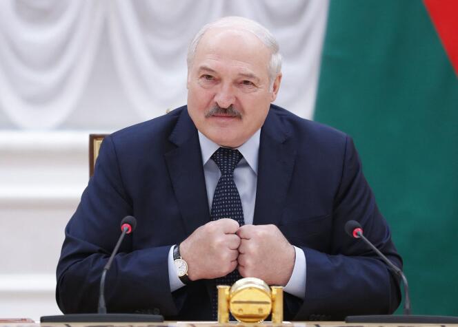 Alexandre Loukachenko, à Minsk, le 28 mai 2021.