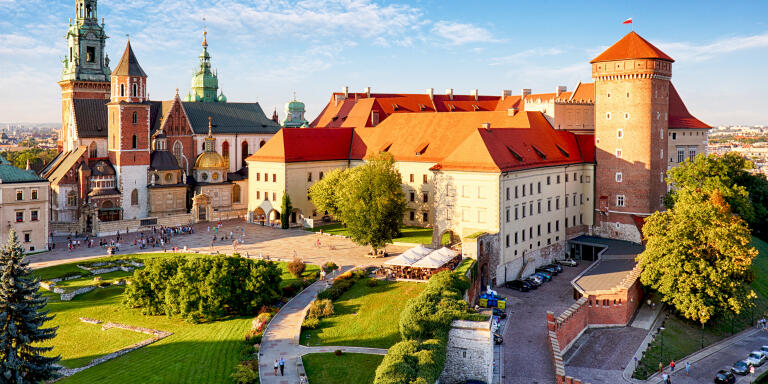 Krakow - Wawel castle at day