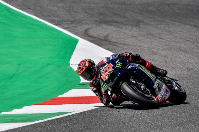 Fabio Quartararo pendant le Grand Prix MotoGP à Mugello, dans le nord de l’Italie, le 30 mai 2021.