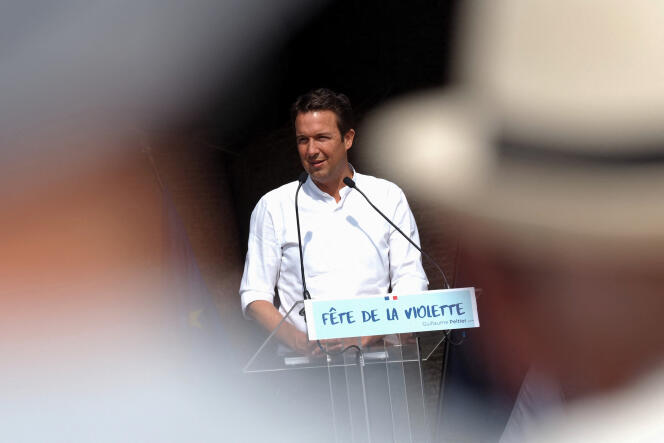 Le député Les Républicains, Guillaume Peltier, à la Fête de la violette, à La Marolle-en-Sologne (Loir-et-Cher), le 19 septembre 2020.
