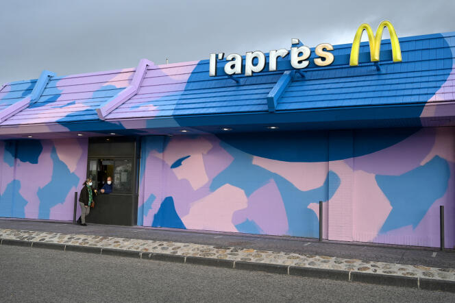 Inauguration de « L'Après M », restaurant social installé dans un ancien McDonald’s, le 19 décembre 2020, à Marseille.