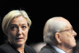 Marine et Jean-Marie Le Pen, en 2011.