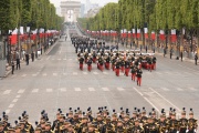 La parade du 14-juillet, sur les Champs-Elysées, en 2019.