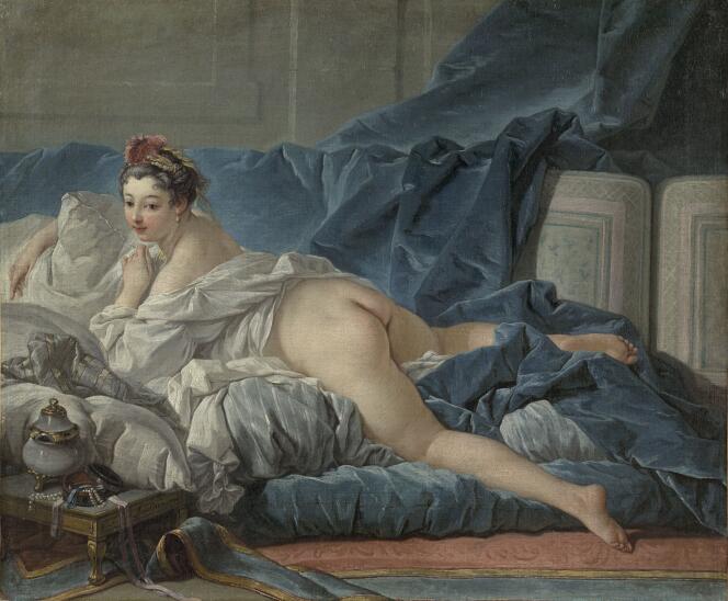 François Boucher :  « L’Odalisque brune » (1745), huile sur toile – Musée du Louvre, département des peintures, Paris (France).