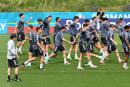 Germany's coach Joachim Loew (L) leads a training session in Herzogenaurach, Germany, on June 10, 2021 ahead of the UEFA EURO 2020 football competition. / AFP / Christof STACHE 