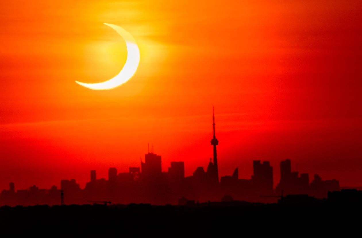 Spotlight on the partial solar eclipse over the northern ...