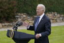 President Joe Biden speaks about his administration's global COVID-19 vaccination efforts ahead of the G-7 summit, Thursday, June 10, 2021, in St. Ives, England. (AP Photo/Patrick Semansky)