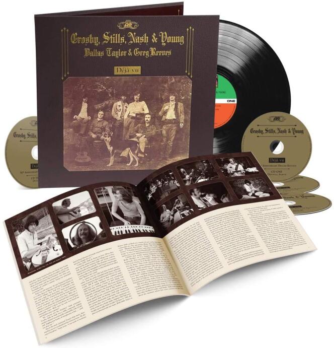 Visuel du coffret « Déjà vu – 50th Anniversary Deluxe Edition », de Crosby, Stills, Nash & Young.