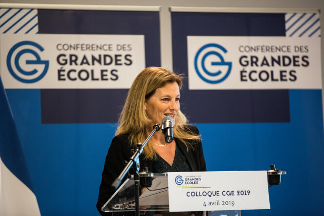 Anne-Lucie Wack, présidente de la Conférence des grandes écoles, à Paris, en 2019.