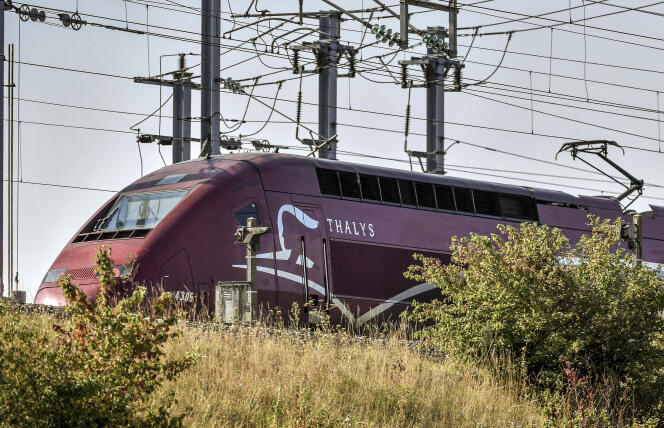 Thalys-trein, 29 augustus 2017, nabij Lesquin (Noord).
