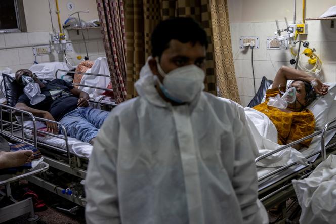 Dans un hôpital de New Delhi, le 1er mai 2021.