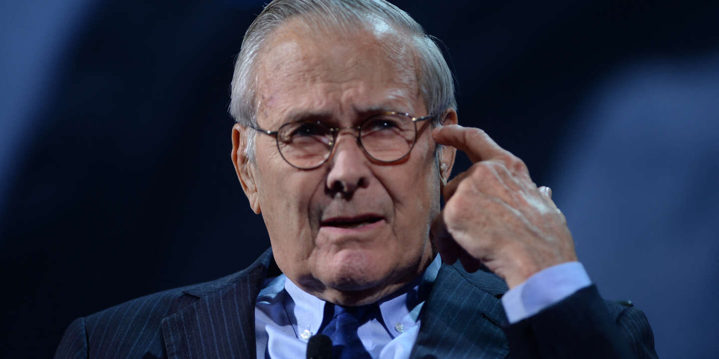 Photo of Donald Rumsfeld, exsecretario de defensa de George W. Bush, ha muerto