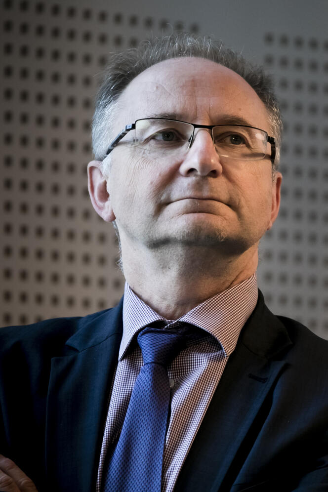 Jean-Luc Tavernier, le directeur général de l’Insee, le 15 octobre 2018 à Montrouge, lors de l’inauguration des nouveaux locaux de l’institut de statistiques.