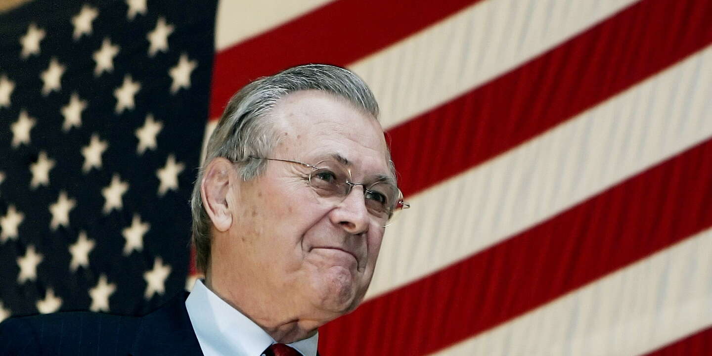 Donald Rumsfeld, ancien secrétaire à la défense américain et architecte des guerres d’Irak et d’Afghanistan, est mort