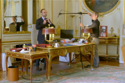 Edouard Philippe, alors premier ministre, dans son bureau à Matignon.