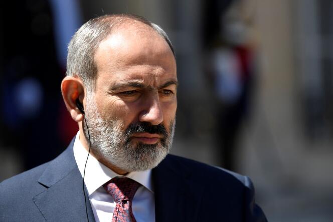 Le Premier ministre arménien Nikol Pachinian à Paris le 1er juin 2021. 