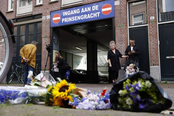 A Amsterdam, le 7 juillet, après l’attaque contre le journaliste Peter de Vries, la veille.