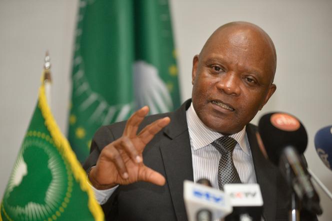 John Nkengasong, directeur du Centre africain de contrôle et de prévention des maladies (CDC Afrique), lors d’une conférence de presse au siège de l’Union africaine à Addis-Abeba (Ethiopie), le 10 mars 2020.
