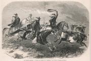 Gauchos argentins. Gravure de « L’Illustration », 1857.