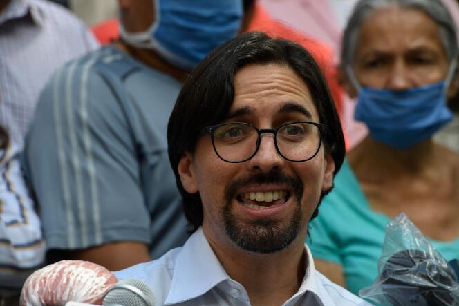 Freddy Guevara, une des figures de l’opposition vénézuélienne, à Caracas, le 9 septembre 2020.