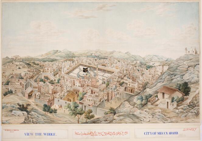 Panorama de La Mecque, 1845. Collection Khalili.