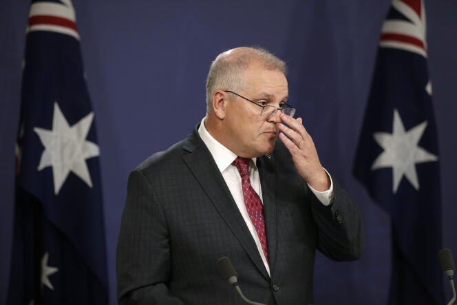 Le premier ministre australien, Scott Morrison, à Sydney, le 27 avril.