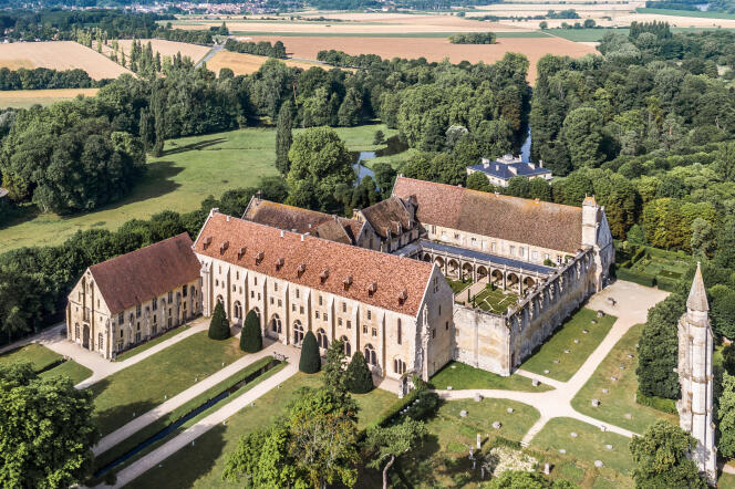 L’abbaye de Royaumont, vue d’un drone, en septembre 2017.