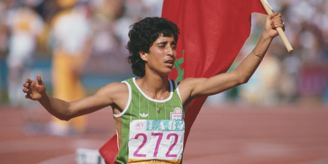 JO de Los Angeles 1984 : la sprinteuse marocaine Nawal Al-Moutawakel, première toutes catégories