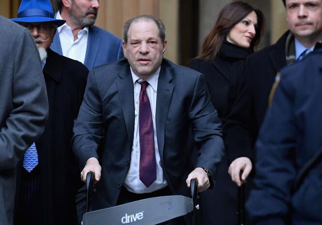 Harvey Weinstein devant le tribunal pénal de Manhattan, à New York, le 20 février 2020.