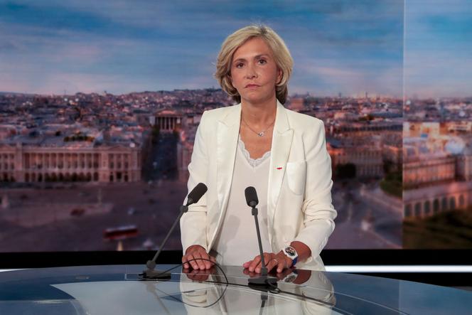 Valérie Pécresse, présidente de la région Ile-de-France, au « 20 heures » de TF1, invitée après l’annonce de sa candidature à l’élection présidentielle de 2022, le 22 juillet 2021.