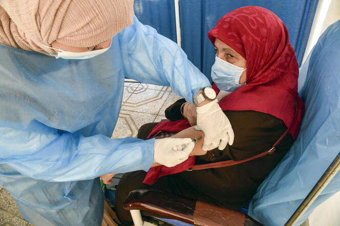 Dans un centre de vaccination dans le quartier de Bab-El-Oued à Alger, le 7 juin 2021.