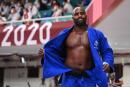 TOPSHOT - France's Teddy Riner leaves after being defeated in his judo men's +100kg quarter final bout during the Tokyo 2020 Olympic Games at the Nippon Budokan in Tokyo on July 30, 2021. (Photo by Franck FIFE / AFP) 