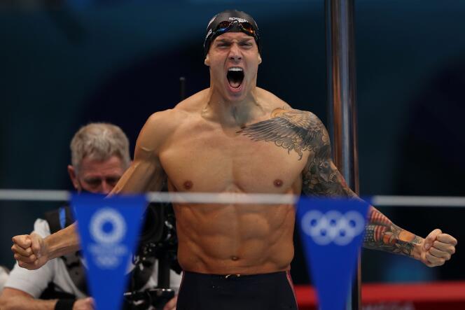 Le nageur américain Caeleb Dressel, à Tokyo, le 1er août 2021.